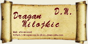 Dragan Milojkić vizit kartica